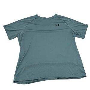 Under Armour Mens‎ XXL Tech Tee Shirt Loose Fit Polyester Blue Made In Mexico